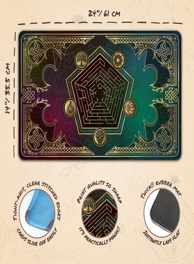 Paramint Mana Blast - MTG Playmat - Compatible with Magic The Gathering Playmat for Casual & Competitive Card Matches - Play MTG, YuGiOh, TCG - Original Play Mat Art Designs & Accessories - Image 4